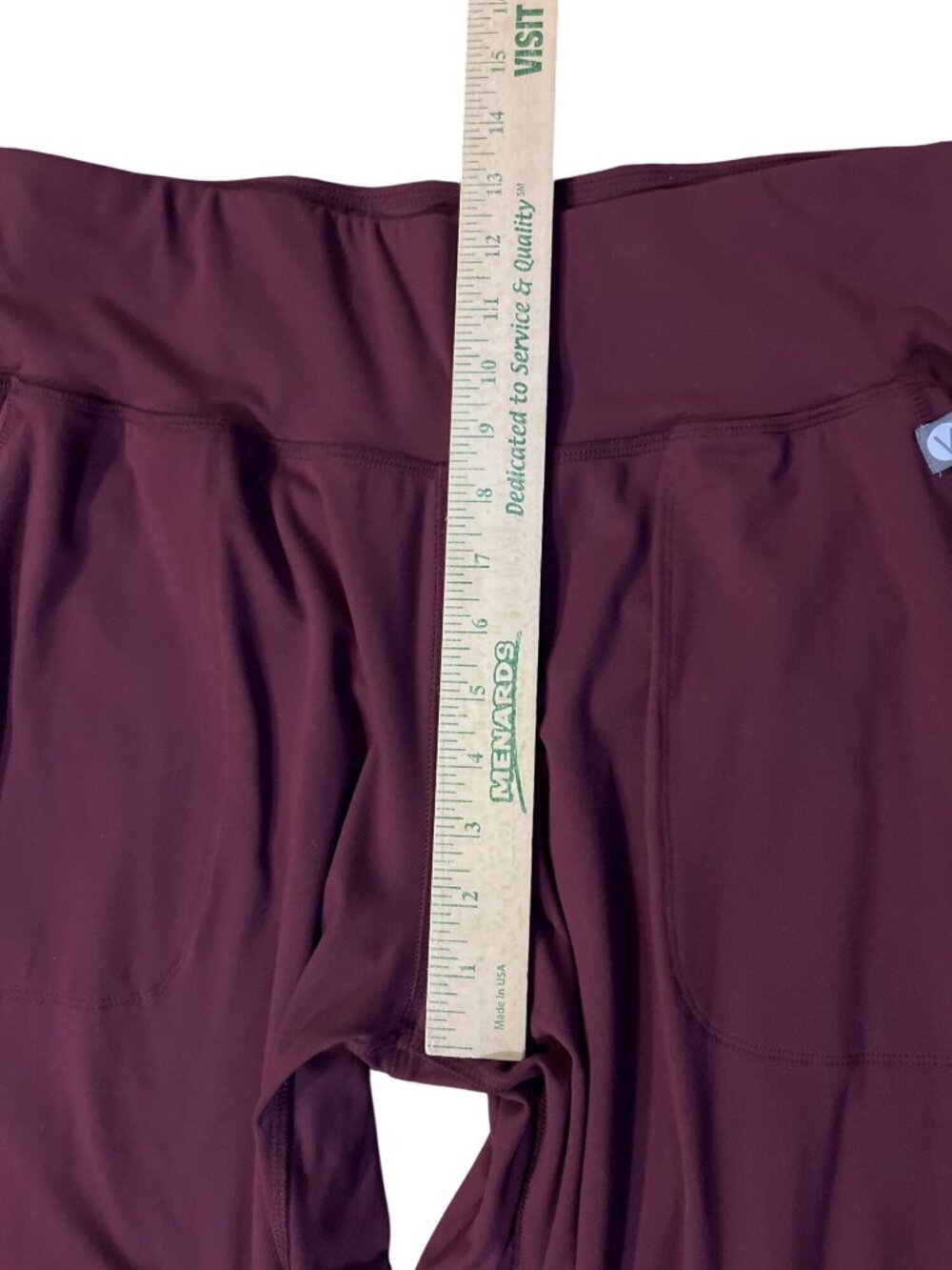 Lane Bryant LIVI Active Jogger Pants Burgundy High Rise Women's 14/16 Used - Picture 11 of 13